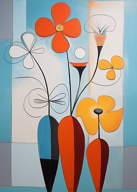 Abstract Modern Floral Art