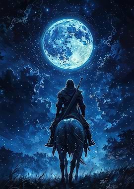 Knight Under Moonlight