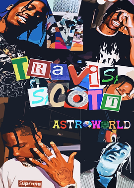 Travis Scott Astroworld Collage