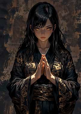 Golden Eyes Shrine Maiden