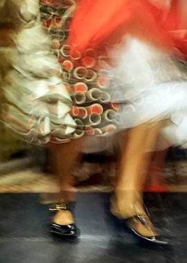 Flamenco Dancer in Motion