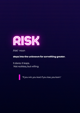 Risk Neon Art