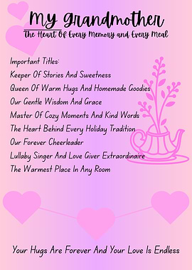 My Grandmother: Heartfelt Tribute