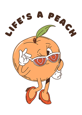 Life's a Peach Cartoon Character