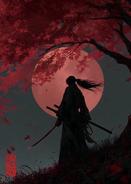 Samurai under the Red Moon