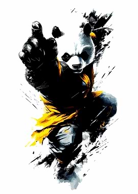 Panda Action Pose