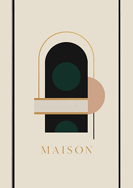 Abstract Geometric Art: Maison