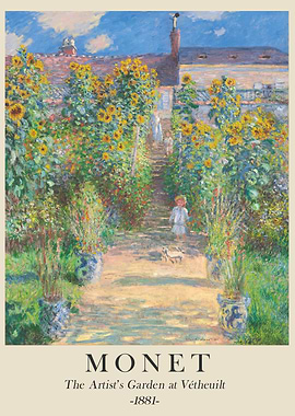 Monet's Garden at Vétheuil, 1881