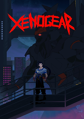 Xenogears Fei and Weltall Illustration