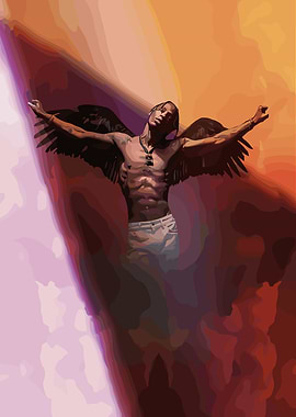 Travis Scott Angel Wings Digital Art