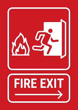 Fire Exit Sign