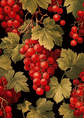 Red Viburnum and Leaves