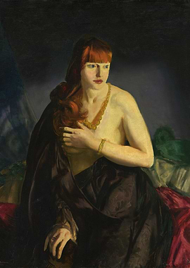 Red-haired Woman with Jewelry Painting