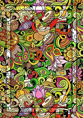 India Doodle Art