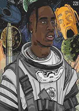 Travis Scott Astronaut in Space