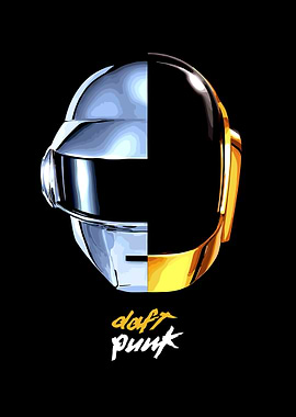 Daft Punk Helmets Split