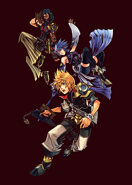 Kingdom Hearts Characters Illustration