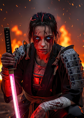 Cyberpunk Samurai Girl