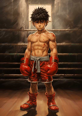 Anime Boxer in the Ring