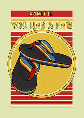 Retro Flip Flops Pair