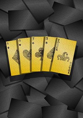 Golden Playing Cards