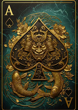 Ace of Spades Samurai Koi
