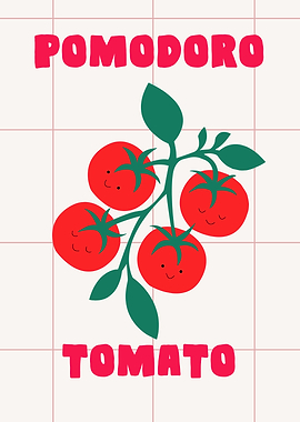 Pomodoro Tomato Illustration