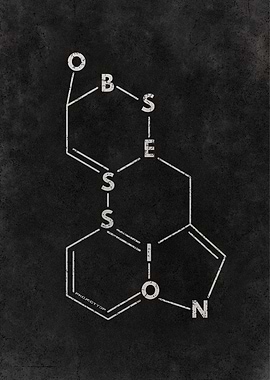 OBSESSION Molecule – Dark Minimalist Motivational Poster