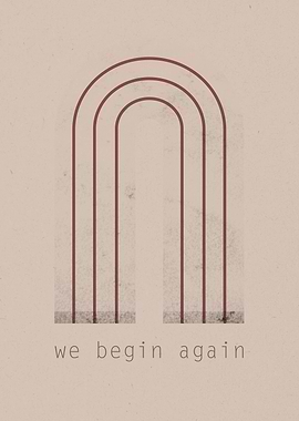 Boho Arch We Begin Again