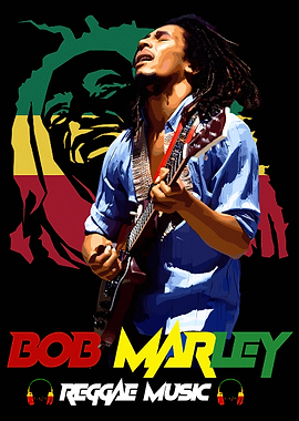 Bob Marley Reggae Music Portrait