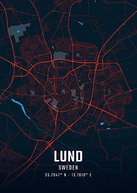 Lund City Map