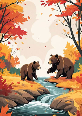 Bears Stream Autumn
