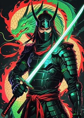 Samurai Warrior Dragon