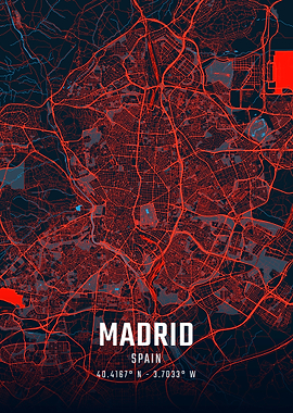 Madrid City Map