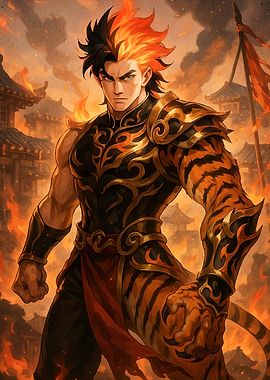 Anime Warrior Tiger