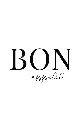 Bon Appetit Text Art