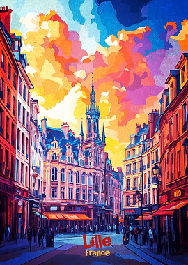 Lille France Cityscape