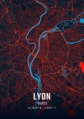 Lyon City Map