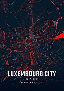 Luxembourg City Map