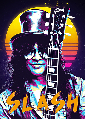 Slash Retro Pop Art Portrait