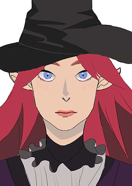 Anime Witch Portrait