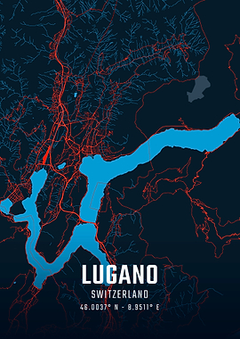 Lugano City Map