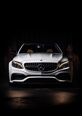 Mercedes AMG in dark