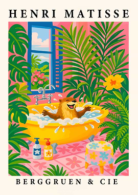 Henri Matisse Otter Bathing Art Print