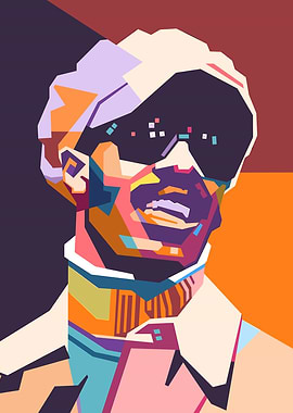 Stevie Wonder Pop Art Portrait