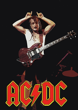 AC/DC Rock Concert Poster