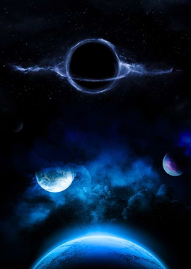 Cosmic Black Hole and Planets