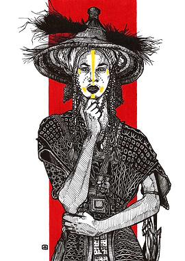 Red Wodaabe Tribesman