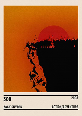 300 Movie Poster Minimalist Art