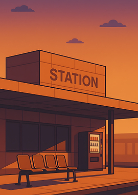 Sunset at the Station